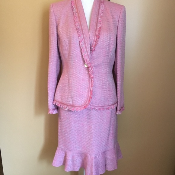 pink petite suit